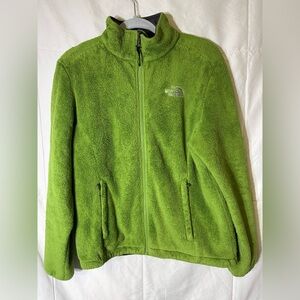 The North Face Full Zip Green Fleece Jacket Women’s Medium Soft Cozy Zip Pockets